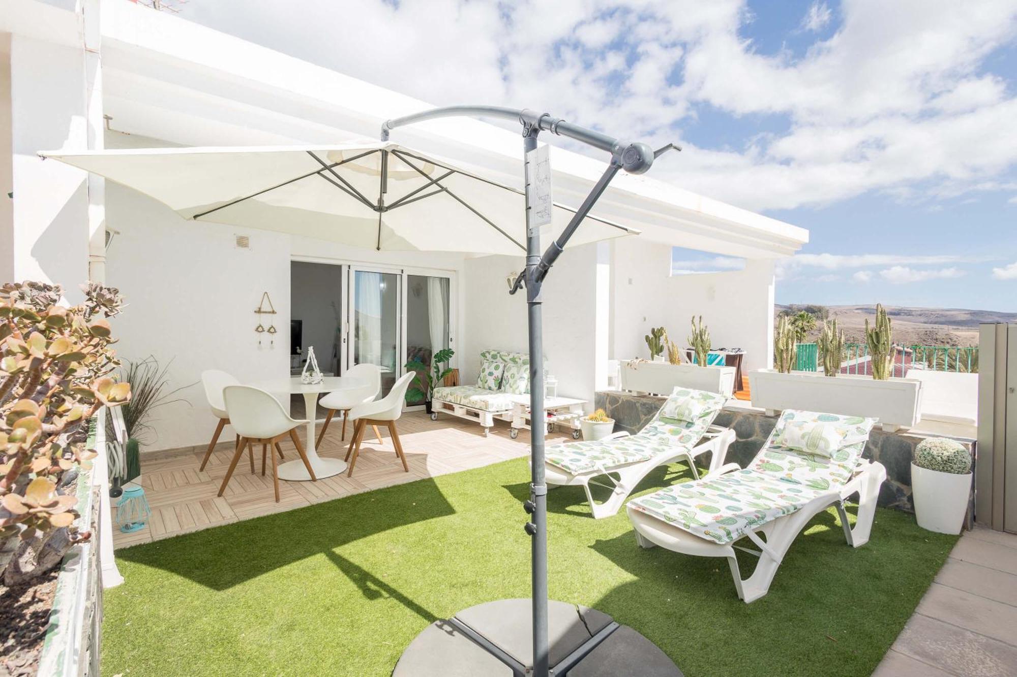 Playa Del Aguila Bungalow Con Terraza Solarium Маспаломас Екстериор снимка